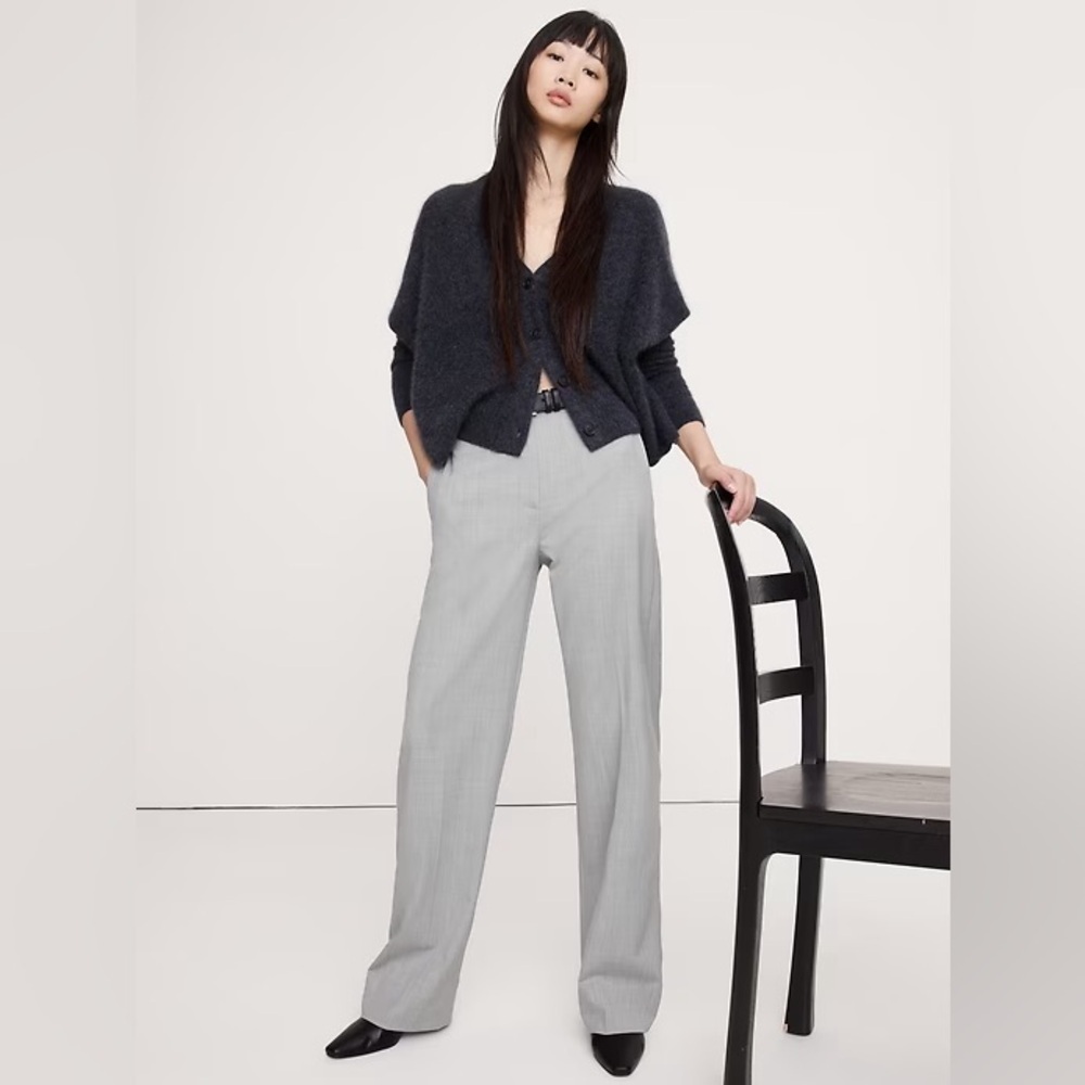 NEW! Banana Republic High-Rise Modern Straight Italian Wool Pant 539384 📀1️⃣1️⃣